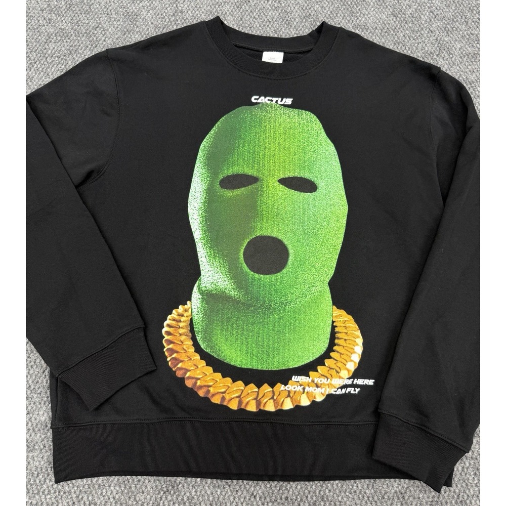 Travis Scott Cactus Jack Large Wish You Were Here Mom I Can Fly Mask Sweatshirt
